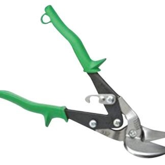 Crescent Wiss M7R Aviation Snip, 9-1/4 in OAL, Straight Cut, Molybdenum Steel Blade, Non-Slip Grip Handle, Green Handle