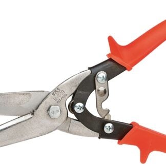 Crescent Wiss M300N Utility Snip, 10-1/2 in OAL, Straight Cut, Steel Blade, Non-Slip Grip Handle, Orange Handle