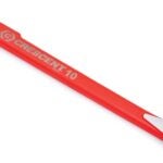 Crescent CODE RED Series MB10 Pry Bar, 10 in L, Ground Tip, Steel, Red, 3-1/4 in W