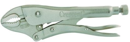 Crescent C10CVN-08 Locking Plier with Wire Cutter, 10 in OAL, 1-7/8 in Jaw Opening, Rawhide Handle, 2.15 in W Jaw