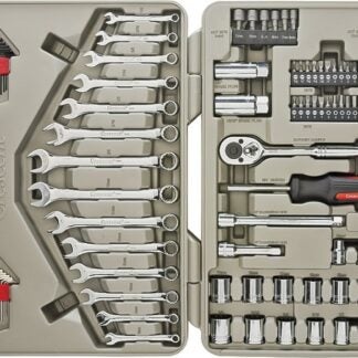 Crescent CTK128MP2N Mechanics Tool Set, Steel, Chrome, 128 -Piece