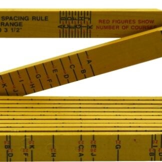 Crescent Lufkin Red End Series T656N Rule, SAE Graduation, Wood, White/Yellow