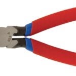 Crescent 6546CVSMLNN Solid Joint Side Cutting Plier, 6-5/8 in OAL, 14 AWG Cutting Capacity, Red Handle, 11/16 in W Jaw