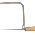 Crescent Nicholson 80176 Coping Saw, 6-1/2 in L Blade, 15 TPI, Steel Blade, Straight Handle, Wood Handle