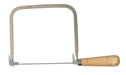 Crescent Nicholson 80176 Coping Saw, 6-1/2 in L Blade, 15 TPI, Steel Blade, Straight Handle, Wood Handle