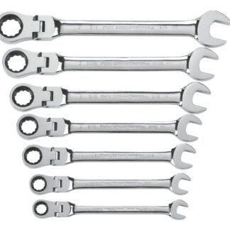 GearWrench 9700 Wrench Set, 7-Piece, Steel, Specifications: SAE Measurement