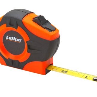 Crescent Lufkin PHV1012N Tape Measure, 12 ft L Blade, 1/2 in W Blade, Steel Blade, ABS Case, Orange Case