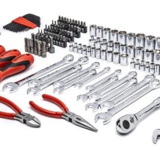 Crescent CTK150 Professional Tool Set, 150-Piece, Alloy Steel, Polished Chrome