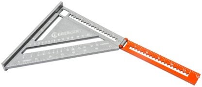 Crescent Lufkin EX6 Series LSSP6-7 2-in-1 Extendable Layout Tool, 1/8 in Graduation, Aluminum, 6-1/2 in L, 7-1/4 in W