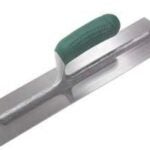 Richard FC-114 Finishing Trowel, 14 in L Blade, 4 in W Blade, HCS Blade, Rubber Handle