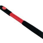 Richard 95056 Extension Pole with Button Lock, 4 to 8 ft L, Aluminum/Fiberglass, Rubber-Grip Handle