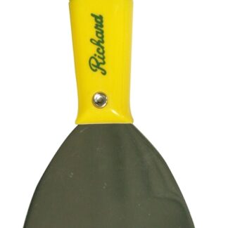 Hyde Richard Series 01214 Putty Knife, 4 in L Blade, Carbon Steel Blade, Half Tang Blade, Polypropylene Handle