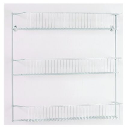 ClosetMaid 8022 Wall Rack, Steel, White Sells in Quantity of 6