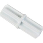 ClosetMaid 7565100 Closet Rod Connector, 2 in L, 1/2 in W, Plastic, White