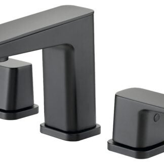 Boston Harbor FW6AC023BL Lavatory Faucet, 1.2 gpm, 2-Faucet Handle, 3-Faucet Hole, Brass/Zinc/Plastic, Matte Black