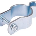 ProSource LR-185-PS Pipe Gate Hinge, Steel, Zinc, 180 deg Range of Motion, 70 (Pc) lb