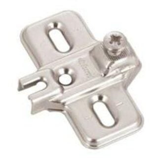 Richelieu UC193L610180 Mounting Plate, 53 mm L, Steel, Nickel