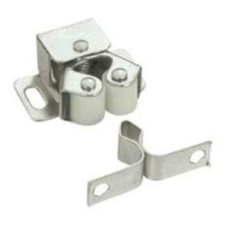 Richelieu BP6032G Double Roller Catch, 1-1/4 in W x 5/8 in D Catches, Metal, Zinc Sells in Quantity of 10