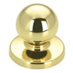 Richelieu BP3922130 Wardrobe Knob, 1-11/16 in Projection, Metal, Brass