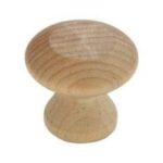 Richelieu BP118150 Knob, 1-1/32 in Projection, Wood