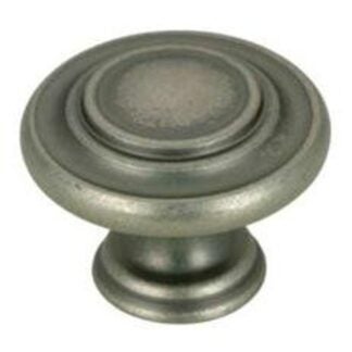 Richelieu BP10734142 Cabinet Knob, 31/32 in Projection, Metal, Pewter