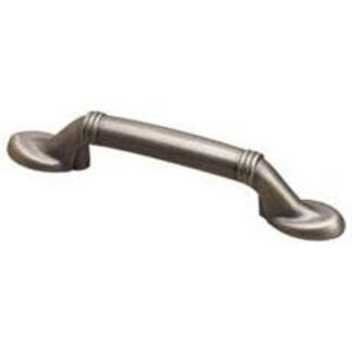 Richelieu BP5183142 Cabinet Pull, 5-3/16 in L Handle, 23/32 in H Handle, 31/32 in Projection, Metal, Pewter