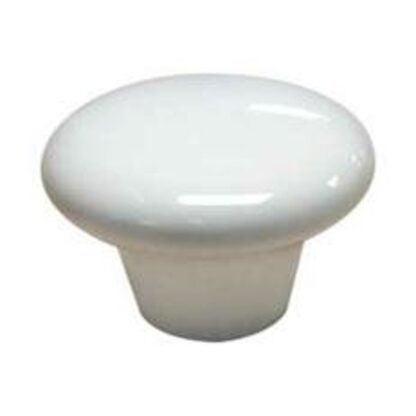 Richelieu BP600630 Cabinet Knob, 1-1/32 in Projection, Ceramic