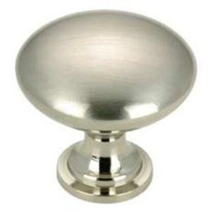 Richelieu BP9041140 Cabinet Knob, 1-3/32 in Projection, Metal, Chrome-Plated