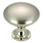 Richelieu BP9041142 Cabinet Knob, 1-3/32 in Projection, Metal, Pewter