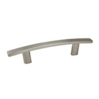 Richelieu BP65096195 Cabinet Pull, 6-7/32 in L Handle, 7/16 in H Handle, 1-5/32 in Projection, Metal, Brushed Nickel