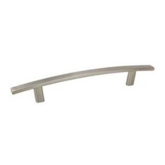 Richelieu BP650128195 Cabinet Pull, 7-25/32 in L Handle, 7/16 in H Handle, 1-7/32 in Projection, Metal, Brushed Nickel