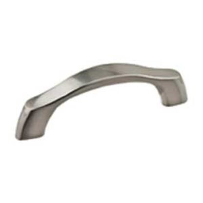 Richelieu BP81176195 Cabinet Pull, 4-1/16 in L Handle, 1-1/4 in Projection, Metal, Brushed Nickel