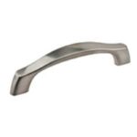 Richelieu BP81196195 Cabinet Pull, 4-27/32 in L Handle, 1-1/4 in Projection, Metal, Brushed Nickel