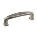 Richelieu BP81076195 Cabinet Pull, 3-1/2 in L Handle, 5/8 in H Handle, 1-3/32 in Projection, Metal, Brushed Nickel