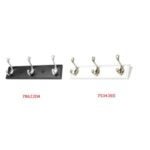 Richelieu T36751184 Utility Hook Rack, 2-7/8 in L, 10 in W, Metal/Wood, Espresso