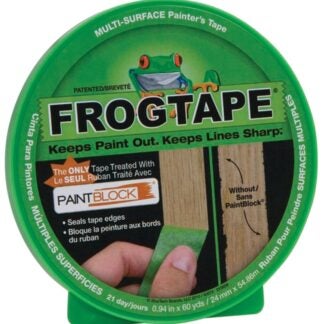 FrogTape 1408360 Painting Tape, 60 yd L, 0.94 in W, Green