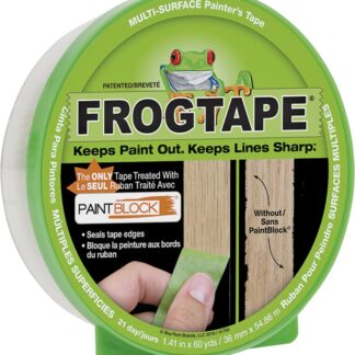 FrogTape 1408436 Painting Tape, 60 yd L, 1.41 in W, Green