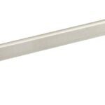 Richelieu BP905192195 Cabinet Pull, 8-13/16 in L Handle, 1-11/32 in Projection, Aluminum/Metal, Brushed Nickel