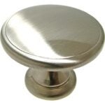 Richelieu BP81224195 Cabinet Knob, 1-3/8 in Projection, Metal, Brushed Nickel