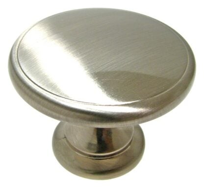 Richelieu BP81224195 Cabinet Knob, 1-3/8 in Projection, Metal, Brushed Nickel