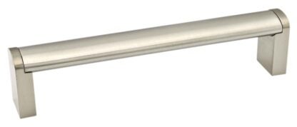 Richelieu BP525128195 Cabinet Pull, 5-11/32 in L Handle, 25/32 in H Handle, 1-7/32 in Projection, Metal/Stainless Steel