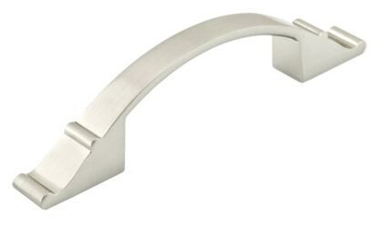 Richelieu BP260676195 Cabinet Pull, 4-15/16 in L Handle, 17/32 in H Handle, 1-3/32 in Projection, Metal, Brushed Nickel