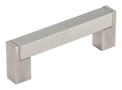 Richelieu BP52096195 Cabinet Pull, 4-7/16 in L Handle, 21/32 in H Handle, 1-1/2 in Projection, Metal/Stainless Steel