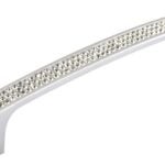 Richelieu BP123412814001 Cabinet Pull, 7-3/32 in L Handle, 9/16 in H Handle, 1-1/16 in Projection, Crystal/Glass/Metal