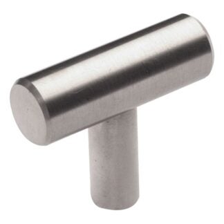 Richelieu BP348740170 Cabinet Knob, 1-3/8 in Projection, Stainless Steel, Stainless Steel