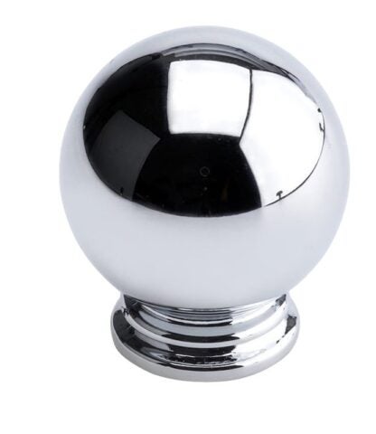 Richelieu BP878930140 Cabinet Knob, 1-3/8 in Projection, Metal, Chrome-Plated