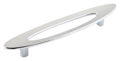 Richelieu BP8899096140 Cabinet Pull, 5-3/4 in L Handle, 13/16 in Projection, Metal, Chrome