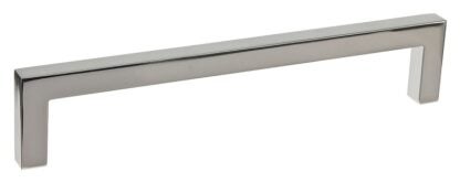 Richelieu BP873160180 Cabinet Pull, 6-11/16 in L Handle, 1-3/8 in Projection, Metal, Polished Nickel