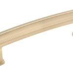 Richelieu BP707096CHBRZ Drawer Pull, 5-19/32 in L Handle, 1-3/16 in Projection, Metal, Champagne Bronze