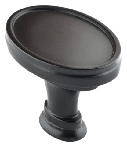 Richelieu BP80239900 Knob, 1-1/32 in Projection, Metal, Matte